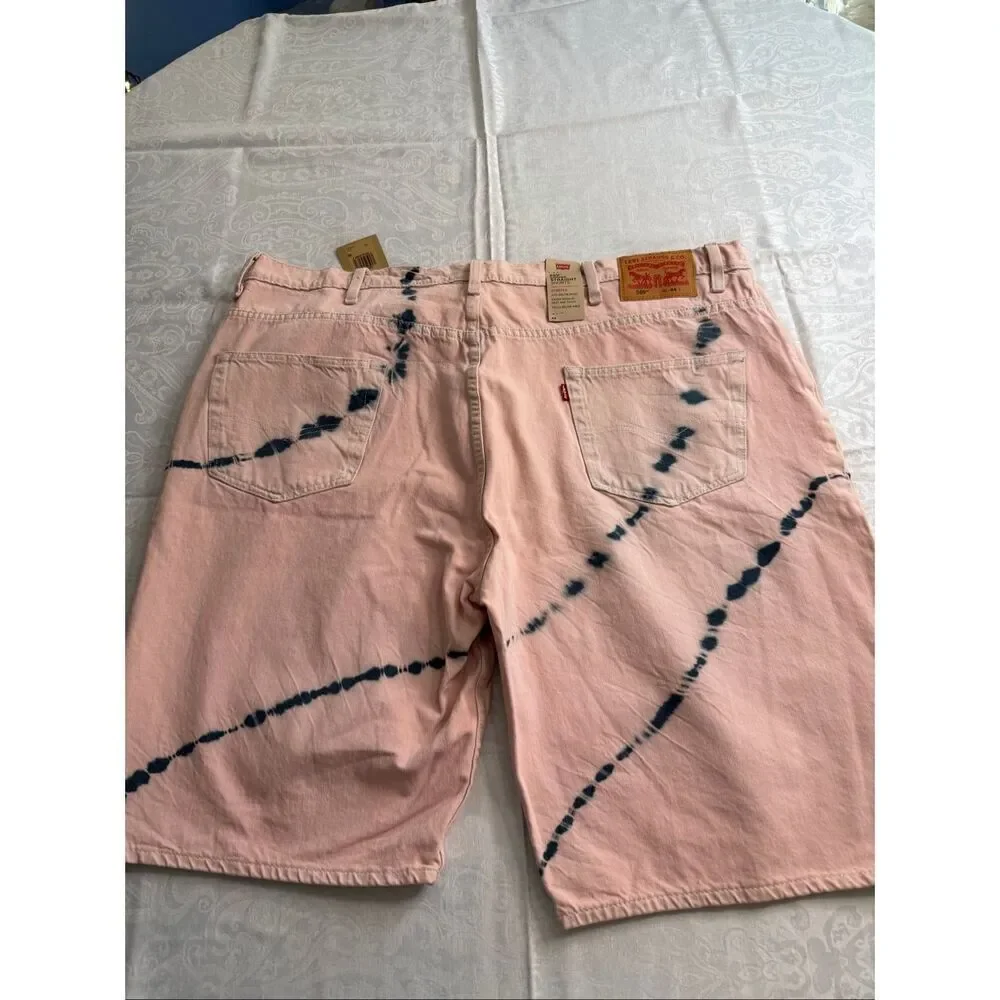 NWT Levi’s 569 Loose Straight Tie Dye Denim Shorts Size 44 New
